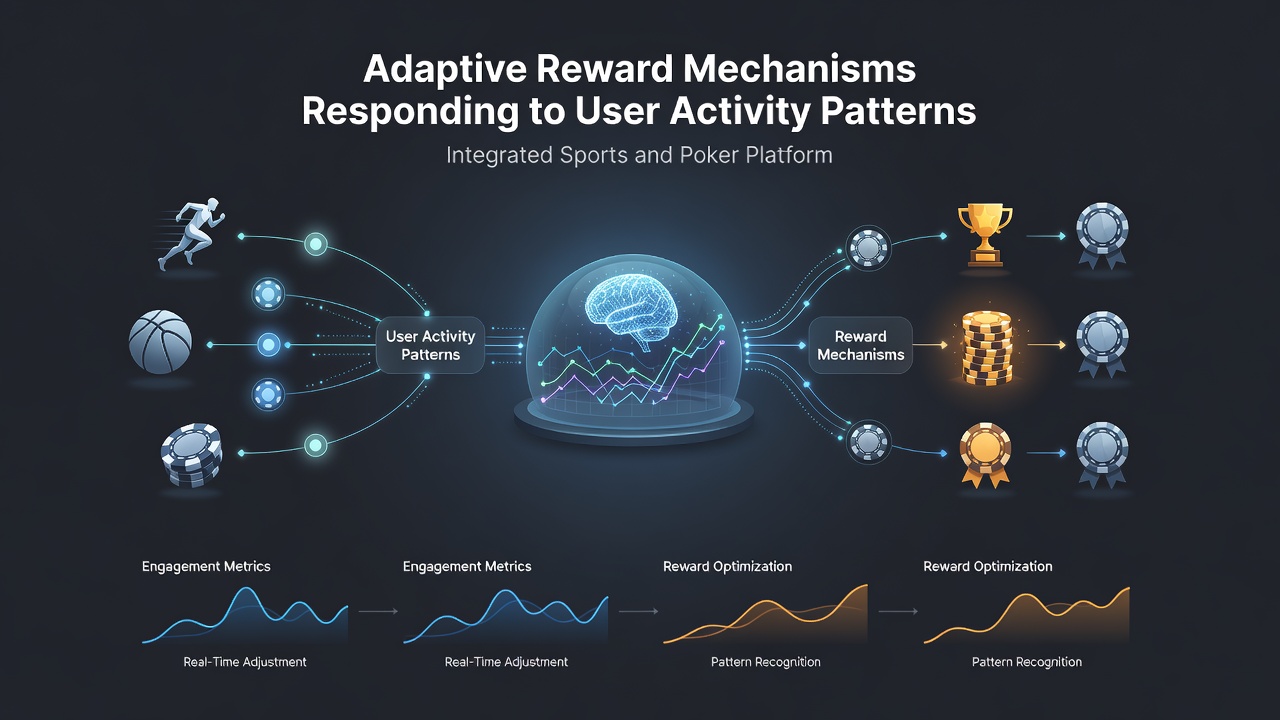 User activity heatmap illustrating reward adjustments across sports and poker platforms