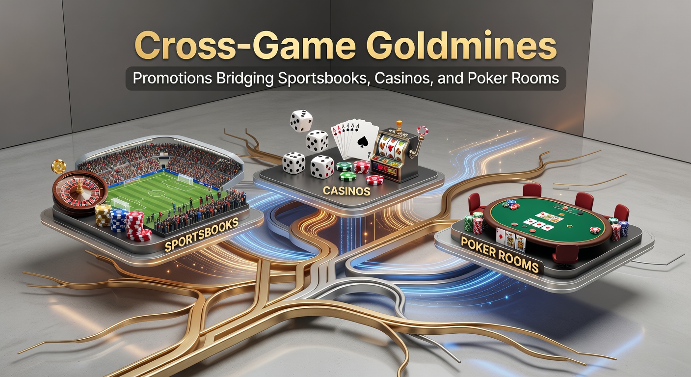 Screenshot of a gaming app dashboard displaying shared loyalty points across sportsbook odds, spinning roulette wheel, and poker hand in progress