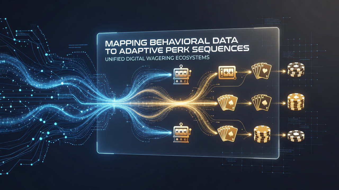 Visualization of behavioral data flows mapping to perk sequences across digital wagering platforms